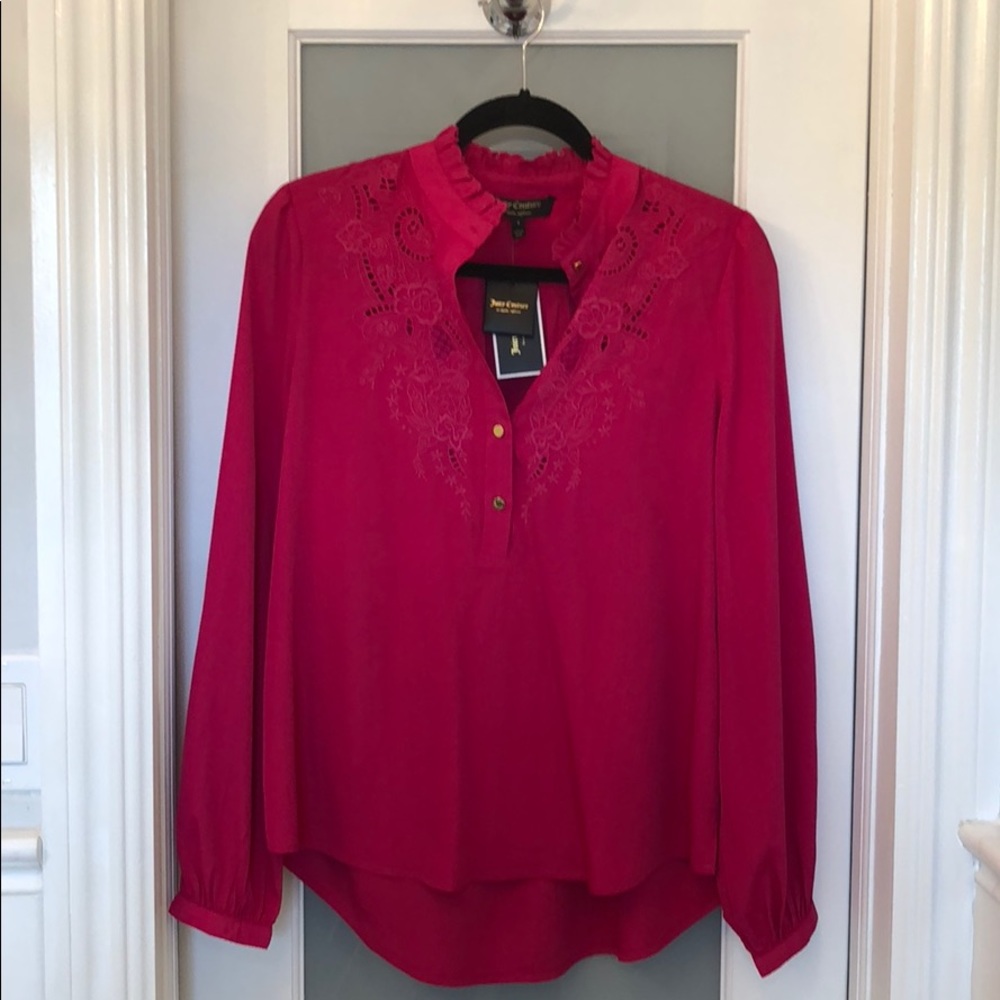 Juicy couture pink blouse - Picture 1 of 4